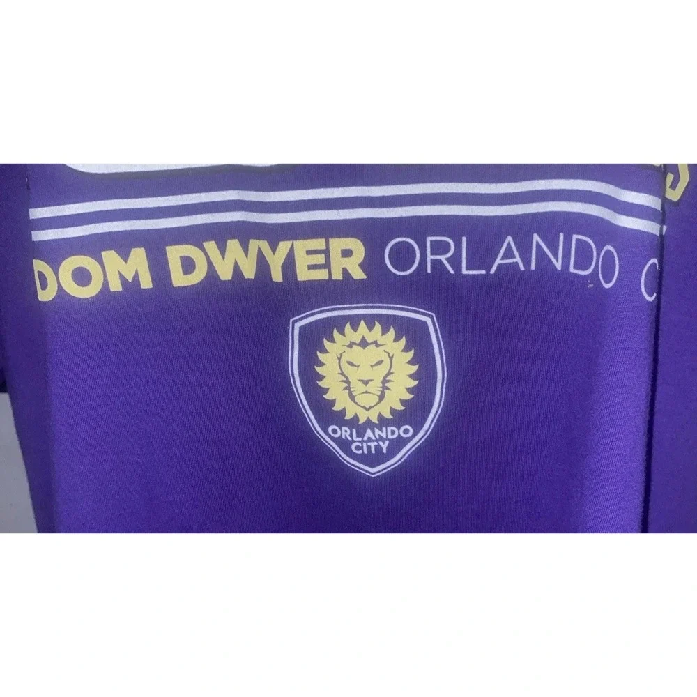 MLS #14 Dom Dwyer 100 Career Goals Orlando City T Shirt 2XL Purple‎